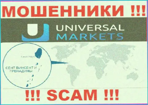 Организация Umarkets Io имеет регистрацию довольно далеко от клиентов на территории St. Vincent and Grenadines