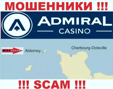 Поскольку AdmiralCasino пустили свои корни на территории Alderney, прикарманенные финансовые активы от них не забрать