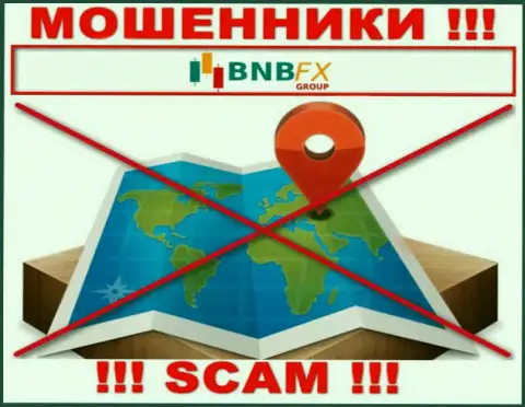 На web-сайте BNB-FX Com напрочь отсутствует информация относительно юрисдикции указанной организации