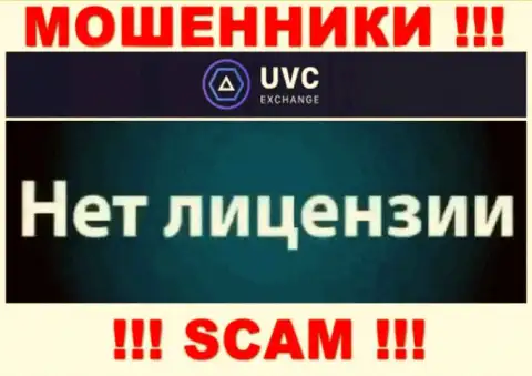 У лохотронщиков UVC Exchange на онлайн-ресурсе не показан номер лицензии конторы !!! Будьте очень осторожны
