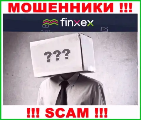 Инфы о лицах, руководящих Finxex во всемирной паутине отыскать не удалось