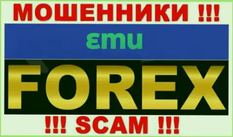 Осторожно, род деятельности EMU, FOREX - это обман !!!