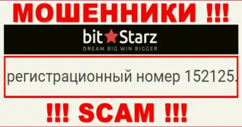 Рег. номер организации BitStarz Com, в которую финансовые активы советуем не вкладывать: 152125