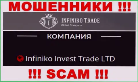 Infiniko Invest Trade LTD - юр. лицо internet воров Infiniko Trade