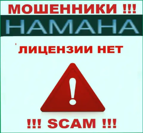Невозможно найти сведения о номере лицензии интернет-мошенников Хамана Нет - ее попросту нет !!!