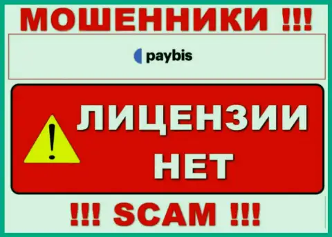 Сведений о лицензии PayBis на их официальном web-сервисе не показано - это РАЗВОД !