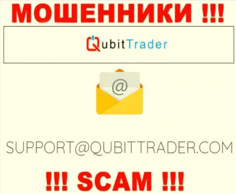 Почта мошенников QubitTrader, которая найдена на их сайте, не связывайтесь, все равно лишат денег