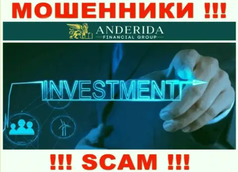 Anderida Group жульничают, оказывая незаконные услуги в области Инвестиции