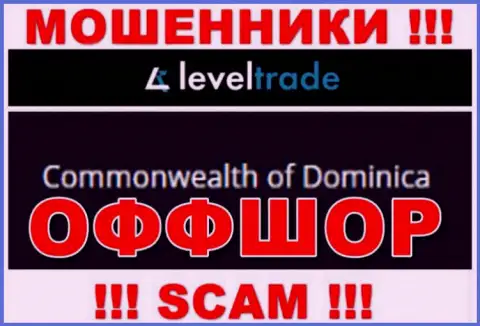Базируются воры LevelTrade Io в офшоре  - Dominika, будьте очень осторожны !!!