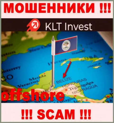 KLT Invest беспрепятственно обувают, потому что обосновались на территории - Belize