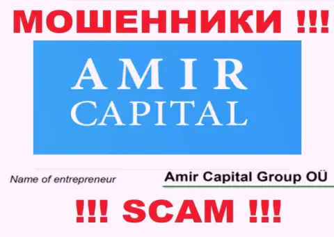 Амир Капитал Групп ОЮ - это компания, владеющая интернет кидалами Амир Капитал