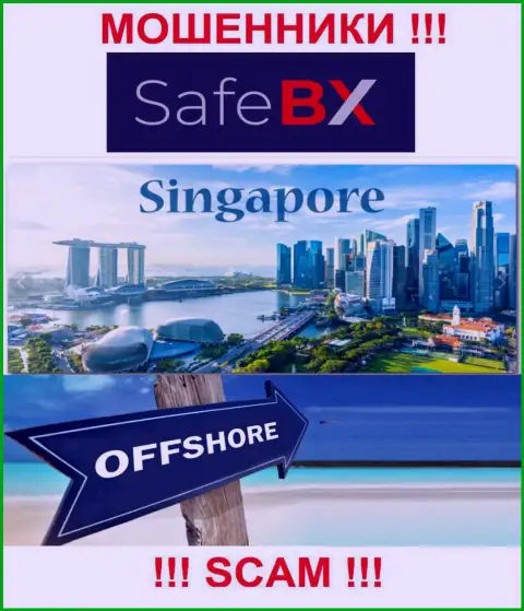 Singapore - офшорное место регистрации мошенников SafeBX Com, опубликованное на их интернет-портале