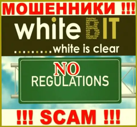 С WhiteBit опасно совместно работать, потому что у конторы нет лицензии и регулятора