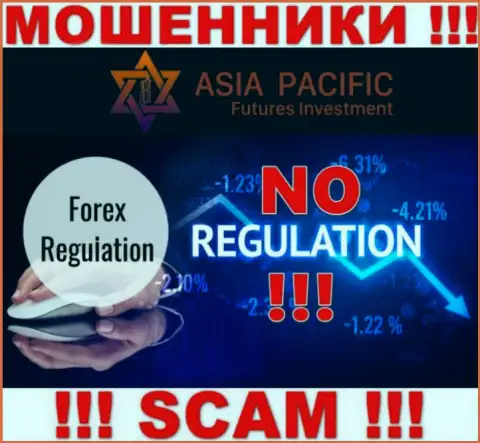 НЕ СОВЕТУЕМ сотрудничать с Asia Pacific Futures Investment Limited, которые, как оказалось, не имеют ни лицензии на осуществление деятельности, ни регулятора