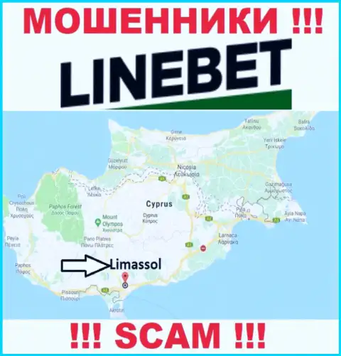 Пустили корни интернет мошенники LineBet в оффшоре  - Cyprus, Limassol, будьте осторожны !!!