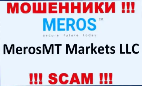 Организация, которая управляет ворюгами Мерос ТМ - это MerosMT Markets LLC