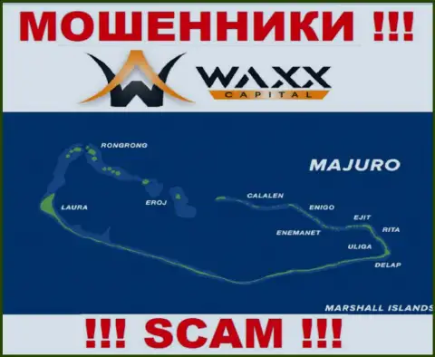 С интернет-мошенником Вакс Капитал Лтд очень опасно работать, они зарегистрированы в оффшорной зоне: Маджуро, Маршалловы Острова