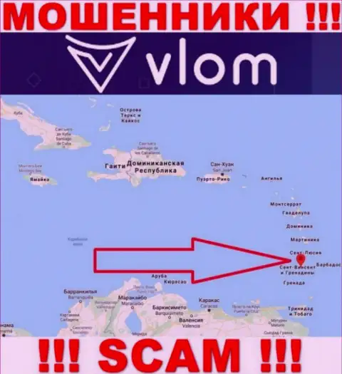 Организация Влом - это воры, базируются на территории Saint Vincent and the Grenadines, а это оффшор