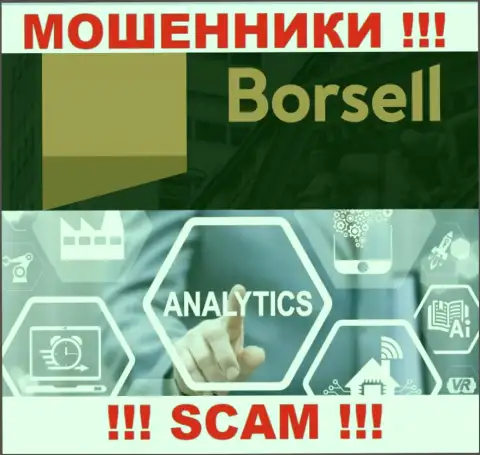 Шулера Borsell Ru, прокручивая делишки в области Аналитика, лишают денег людей
