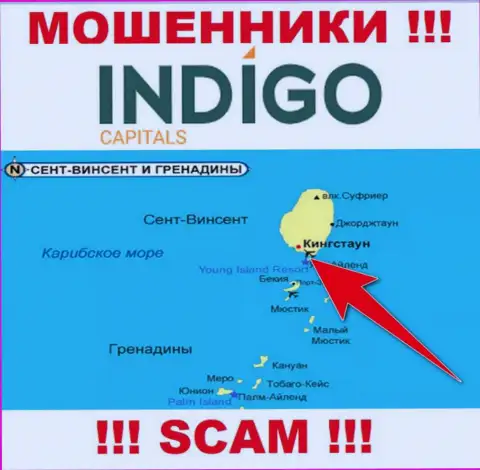 Жулики Indigo Capitals зарегистрированы на офшорной территории - Kingstown, St Vincent and the Grenadines