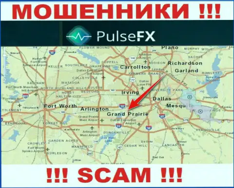 PulsFX - это обманная контора, зарегистрированная в офшорной зоне на территории Grand Prairie, Texas