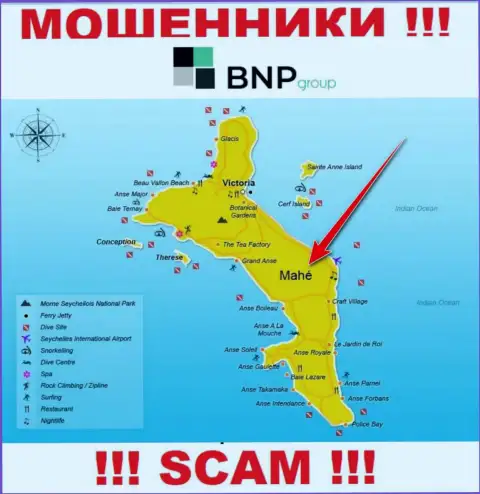 BNPLtd зарегистрированы на территории - Mahe, Seychelles, избегайте работы с ними