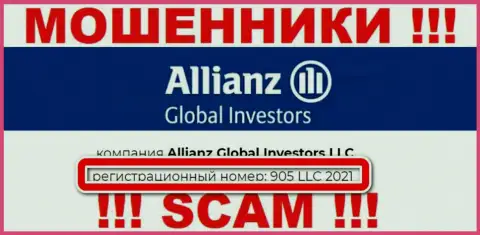 Allianz Global Investors - ЛОХОТРОНЩИКИ ! Регистрационный номер организации - 905 LLC 2021