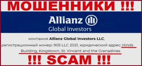 Оффшорное месторасположение Allianz Global Investors LLC по адресу - Hinds Building, Kingstown, St. Vincent and the Grenadines позволяет им свободно грабить