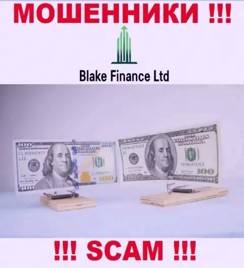 В компании Blake Finance вынуждают оплатить дополнительно комиссионный сбор за вывод вложенных денег - не делайте этого