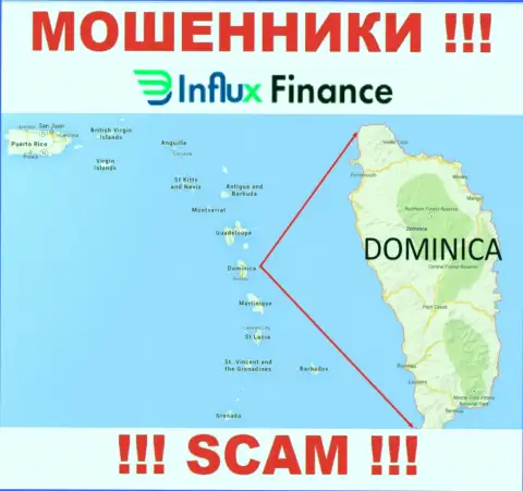 Компания InFluxFinance Pro это мошенники, пустили корни на территории Commonwealth of Dominica, а это офшорная зона