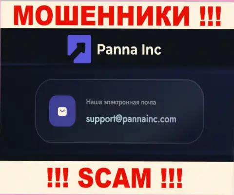 Не советуем контактировать с конторой ПаннаИнк Ком, даже через их адрес электронного ящика - это циничные internet мошенники !!!