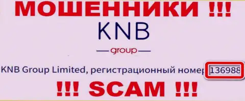 Наличие номера регистрации у KNB-Group Net (136988) не сделает указанную организацию честной