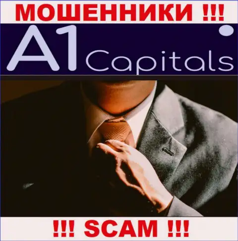 О лицах, которые управляют компанией A1 Capitals абсолютно ничего не известно