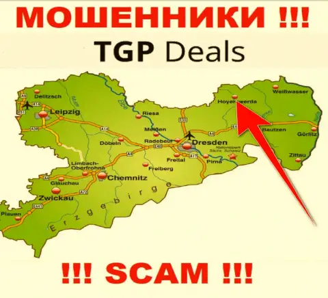 Оффшорный адрес регистрации конторы TGP Deals фейк - обманщики !